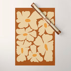 Retro fun floral  Wrapping Paper Gallery Image 1