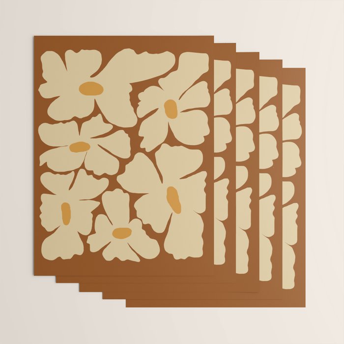 Retro fun floral  Wrapping Paper Gallery Image 3