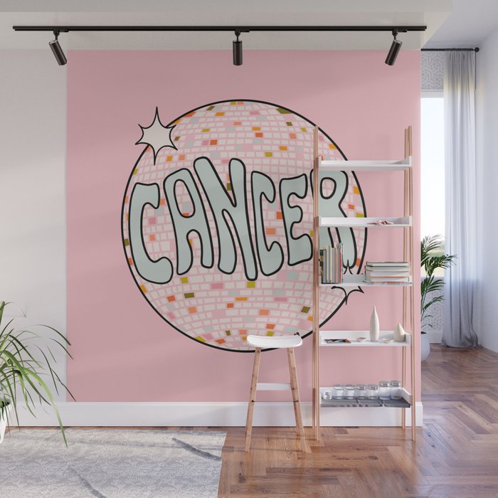 Cancer Disco Ball Wall Mural Gallery Image 1