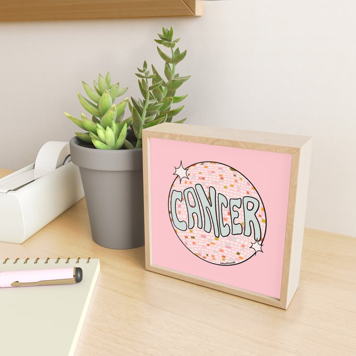 Cancer Disco Ball Mini Art Print Gallery Image 2