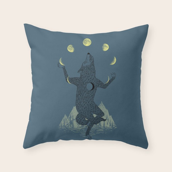 Moon Juggler Throw Pillow Gallery Image 6