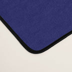 Mid Century Modern Piquet Abstract Pattern in Lime Green and Bright Navy Blue Desk Mat Gallery Image 4
