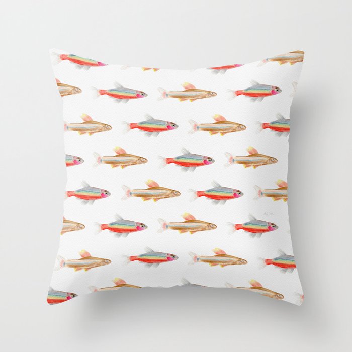 Colorful Fish Throw Pillow Gallery Image 6