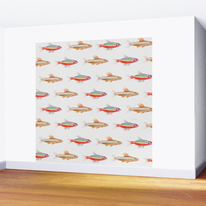 Colorful Fish Wall Mural Gallery Image 2