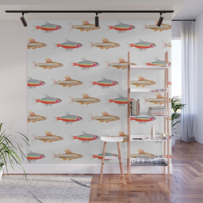 Colorful Fish Wall Mural Gallery Image 1