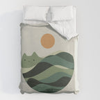 Cat Landscape 123 Duvet Cover Gallery Image 6