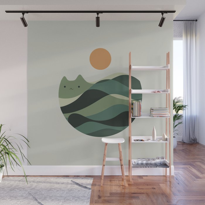 Cat Landscape 123 Wall Mural Gallery Image 1