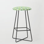 Flower Check in Forest Green Pattern Stool Gallery Image 1