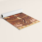 70s, Sunflower, retro, rainbow, warm colors, 60s, boho Yoga Mat Gallery Image 2