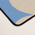 Abstract Flower Shape - Blue, Yellow and Red Desk Mat Gallery Image 4