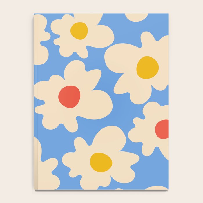 Abstract Flower Shape - Blue, Yellow and Red Notebook Gallery Image 4