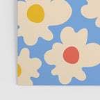 Abstract Flower Shape - Blue, Yellow and Red Poster Gallery Image 3