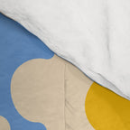 Abstract Flower Shape - Blue, Yellow and Red Comforter Gallery Image 4