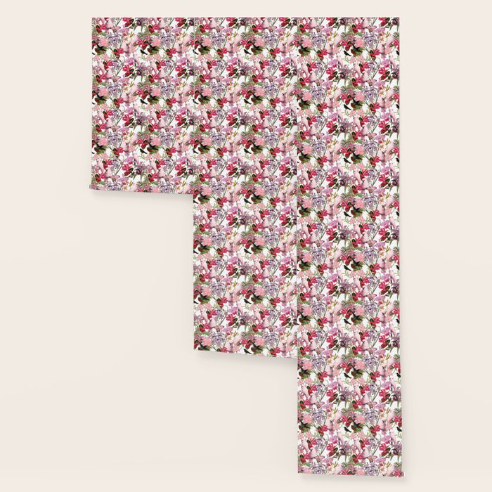 Vintage & Shabby Chic Pink Cockatoo Tropical Flower Jungle Wallpaper Gallery Image 3