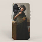 Longing - Saudade-  by Almeida Junior, 1899 iPhone Case Gallery Image 1