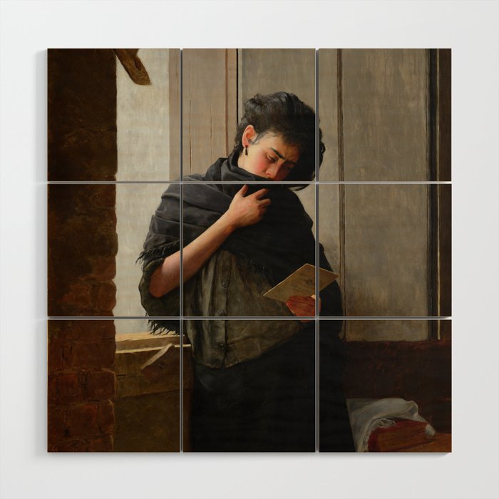 Longing - Saudade-  by Almeida Junior, 1899 Wood Wall Art Gallery Image 1