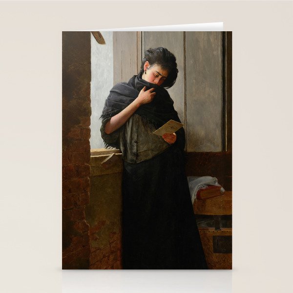 Longing - Saudade-  by Almeida Junior, 1899 Stationery Card Gallery Image 1