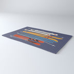 Retro Colorful Skis Rug Gallery Image 3