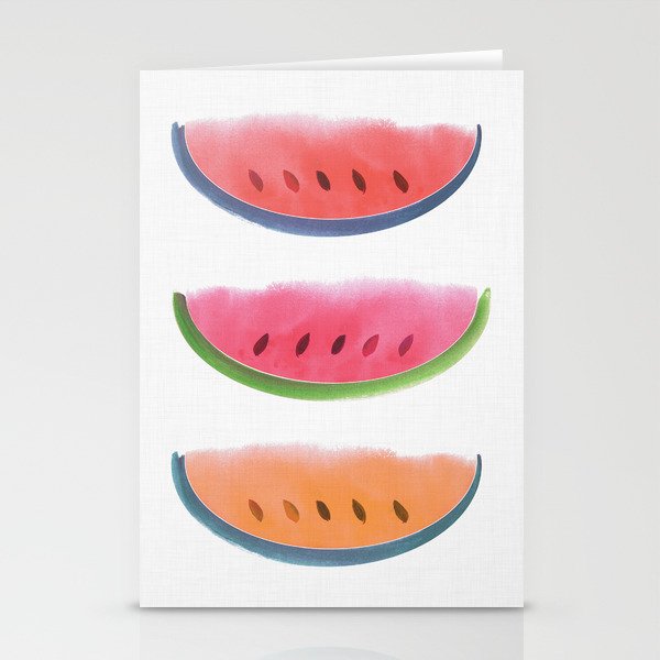 Watermelon Watercolor Stationery Card Gallery Image 1