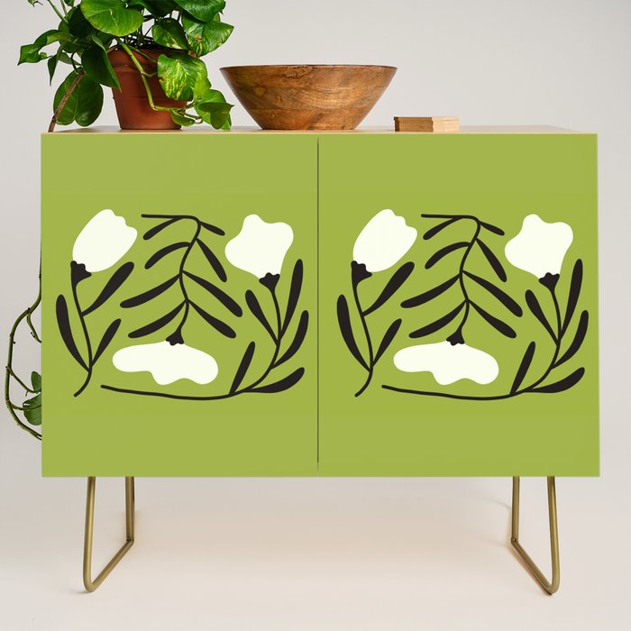 Mid-Century Alba Flowers  Credenza Gallery Image 1