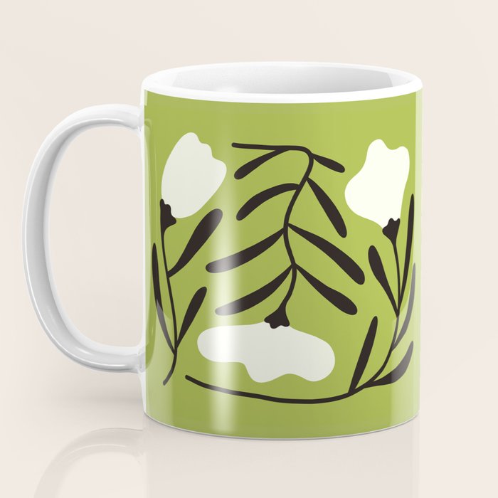 Mid-Century Alba Flowers  Coffee Mug Gallery Image 3