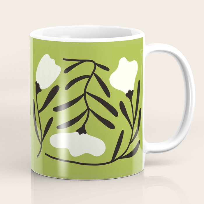 Mid-Century Alba Flowers  Coffee Mug Gallery Image 1