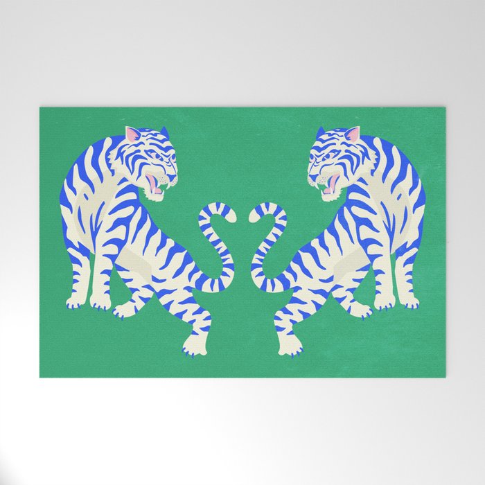 The Roar: White Tiger Edition Welcome Mat Gallery Image 1