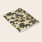Blossom Pattern â Black & White on Kraft Notebook Gallery Image 2