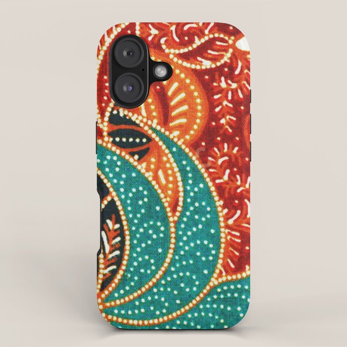 Vintage Indonesian Batik Print iPhone Case Gallery Image 1