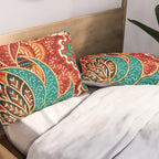 Vintage Indonesian Batik Print Pillow Sham Gallery Image 2