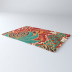Vintage Indonesian Batik Print Rug Gallery Image 3