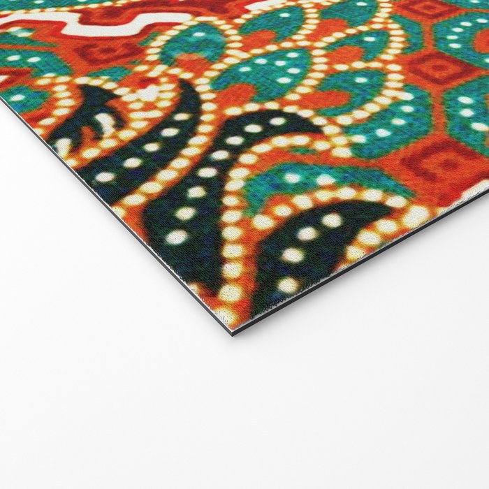Vintage Indonesian Batik Print Welcome Mat Gallery Image 2