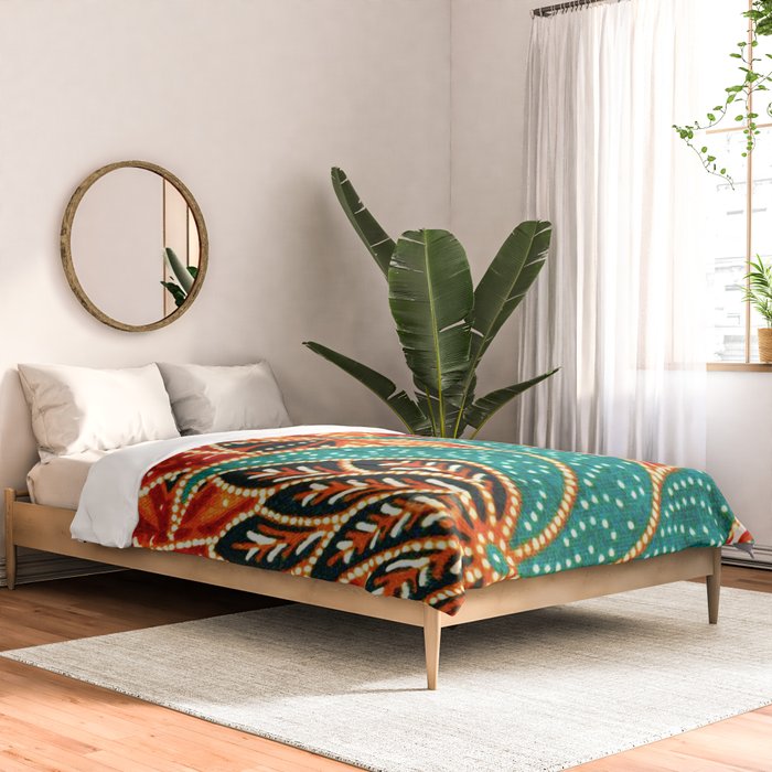 Vintage Indonesian Batik Print Comforter Gallery Image 2