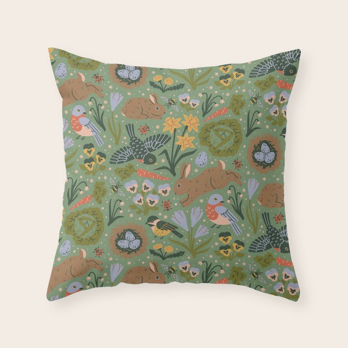 Springtime Throw Pillow Gallery Image 1