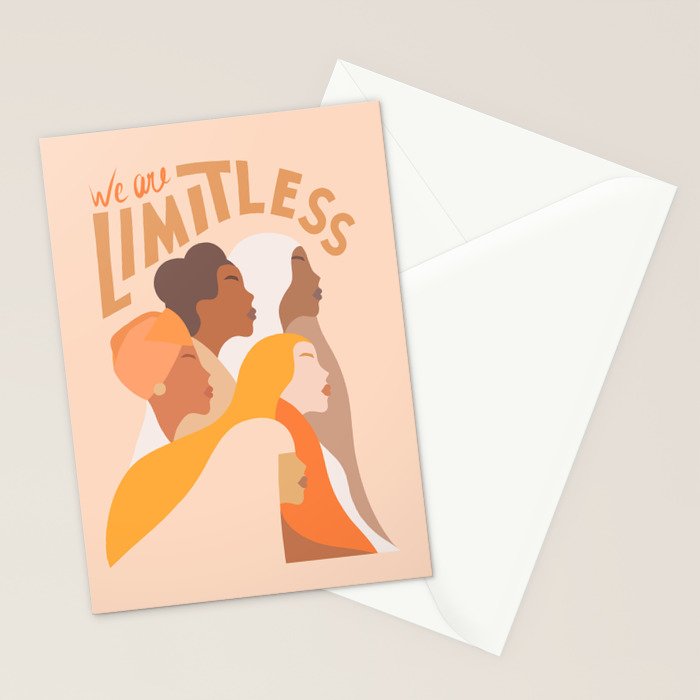 Girl Power - We are limitless  Stationery Card Gallery Image 2