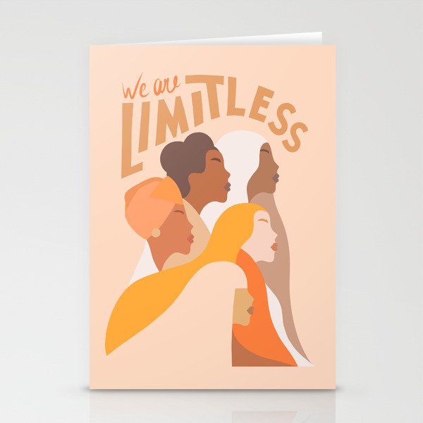 Girl Power - We are limitless  Stationery Card Gallery Image 1