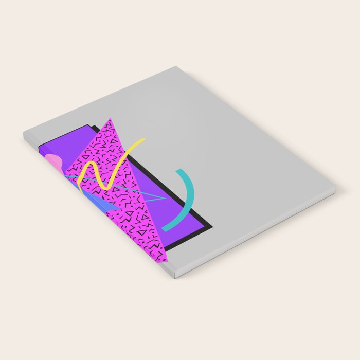 Memphis Pattern 134 - 80s and 90s Retrowave Notebook Gallery Image 1