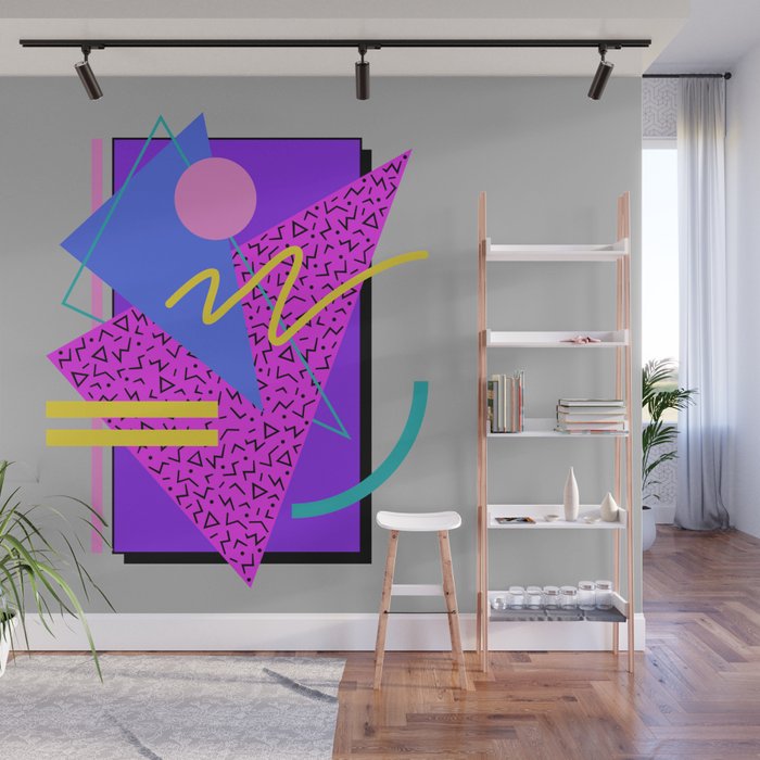Memphis Pattern 134 - 80s and 90s Retrowave Wall Mural Gallery Image 1