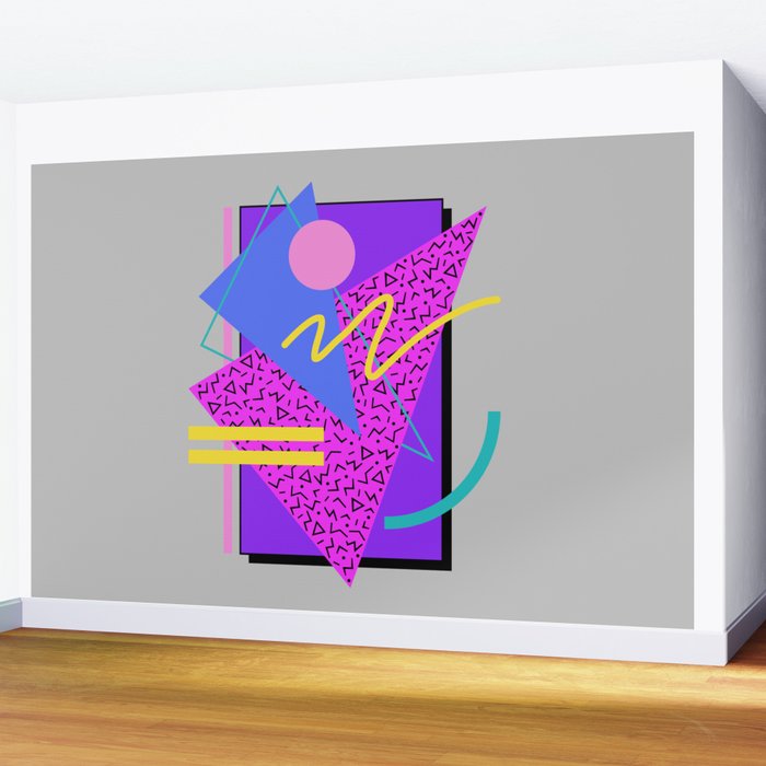 Memphis Pattern 134 - 80s and 90s Retrowave Wall Mural Gallery Image 2