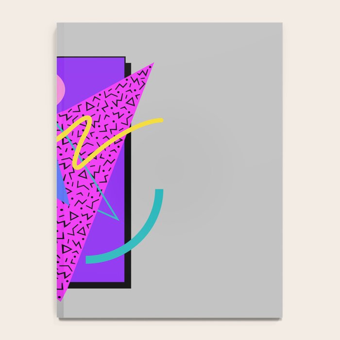 Memphis Pattern 134 - 80s and 90s Retrowave Notebook Gallery Image 4