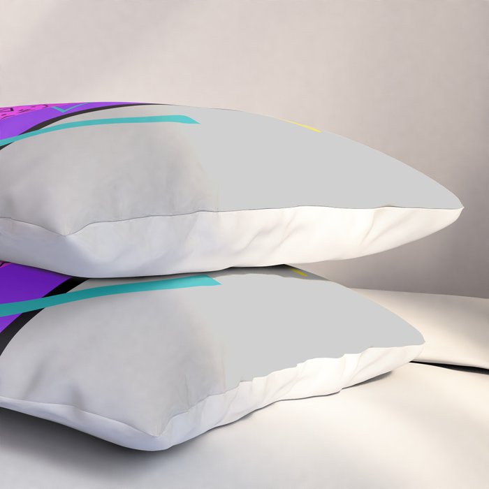 Memphis Pattern 134 - 80s and 90s Retrowave Pillow Sham Gallery Image 3
