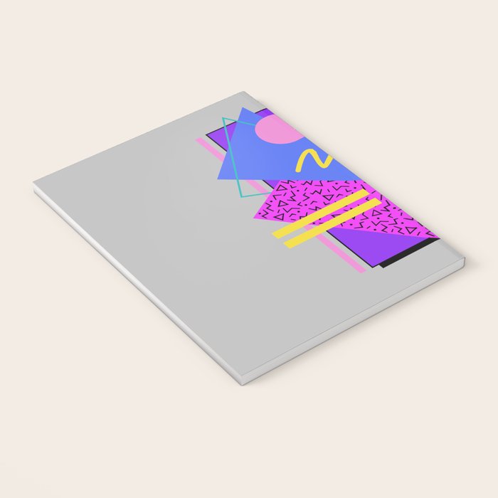 Memphis Pattern 134 - 80s and 90s Retrowave Notebook Gallery Image 3