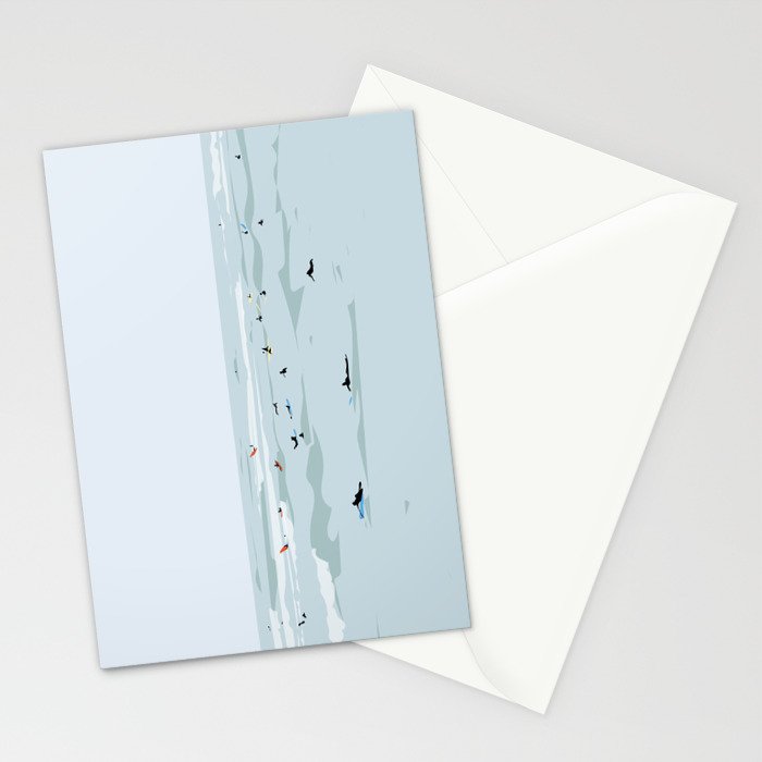 Tiny Surfers in Lima Stationery Card Gallery Image 2