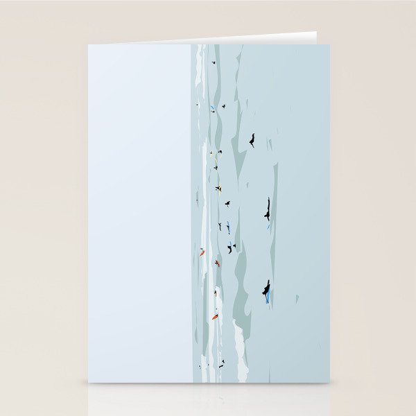 Tiny Surfers in Lima Stationery Card Gallery Image 2