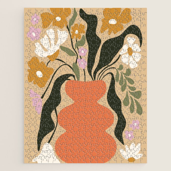 Retro flower pot  Jigsaw Puzzle Gallery Image 1