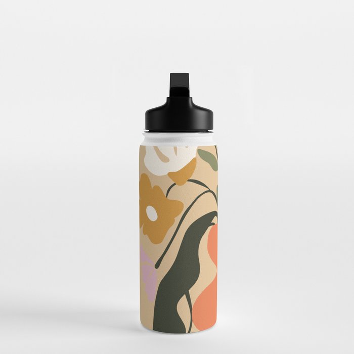 Retro flower pot  Water Bottle Gallery Image 3