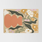 Retro flower pot  Rug Gallery Image 2