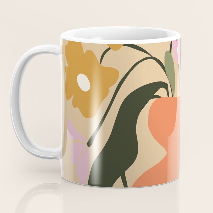 Retro flower pot  Coffee Mug Gallery Image 3