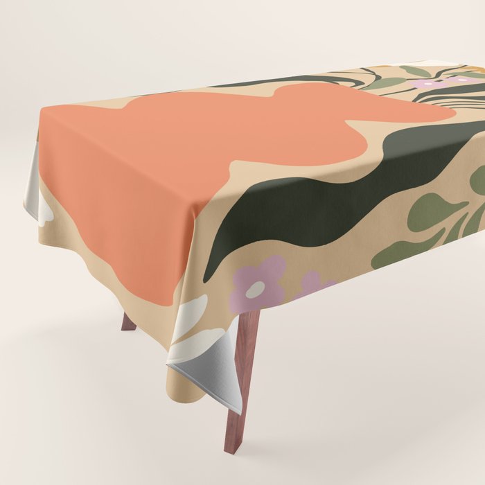 Retro flower pot  Tablecloth Gallery Image 1