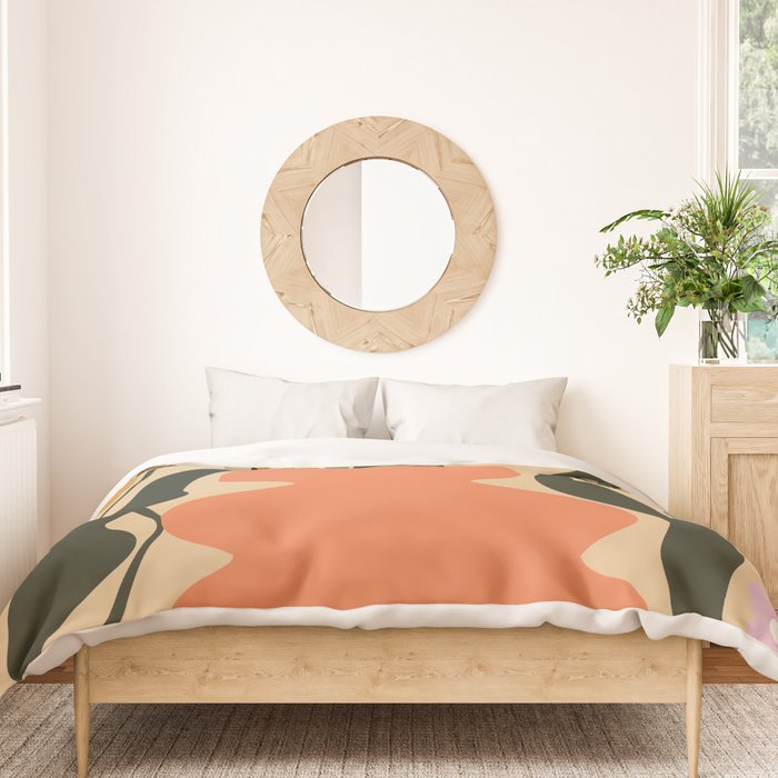 Retro flower pot  Duvet Cover Gallery Image 3